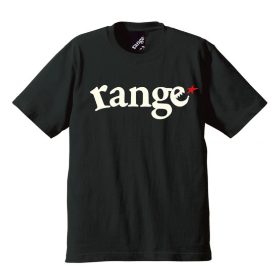 range logo s:s tee 黑正